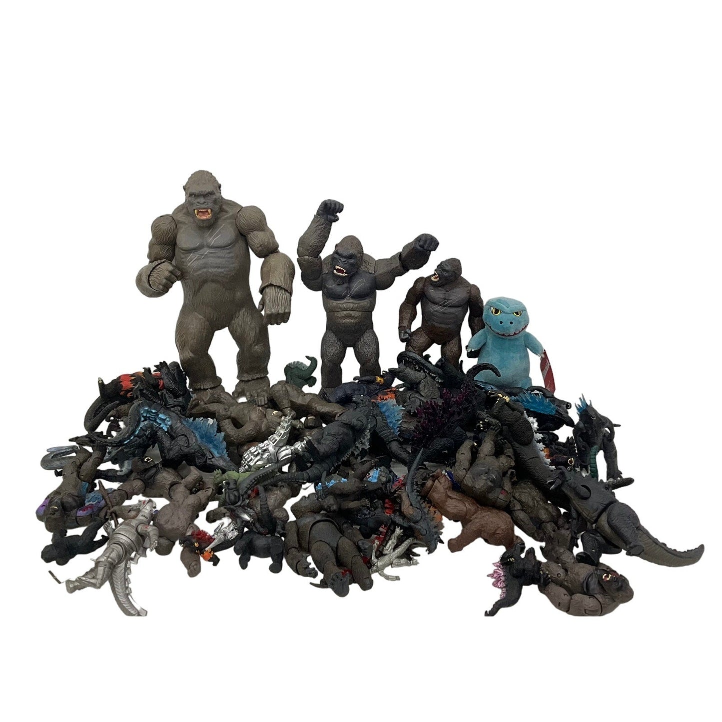 30 lbs Preowned LOT King Kong Godzilla Kaiju Monsters Toys Action Figures LOT - Warehouse Toys