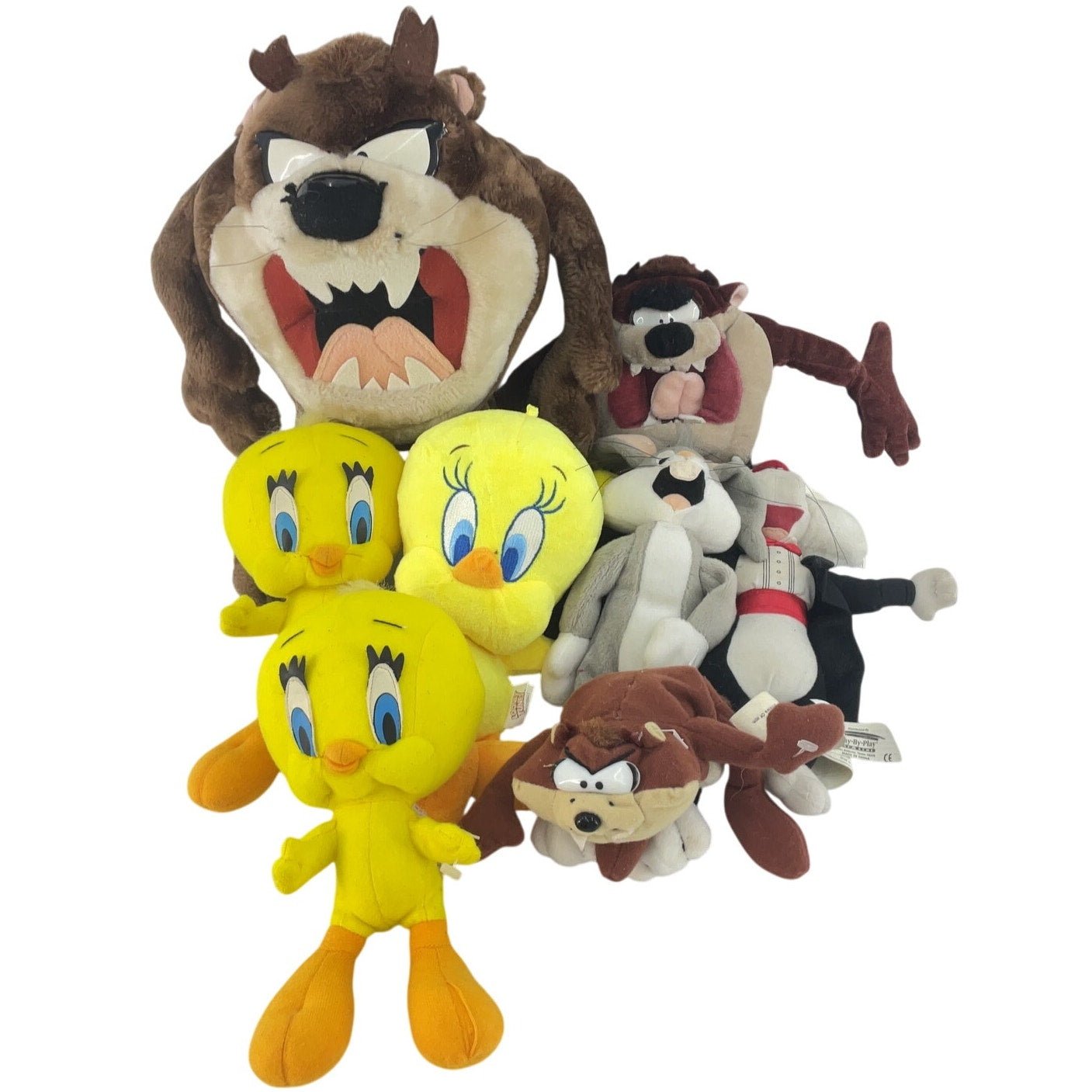3lbs Lot Looney Tunes Taz Bugs Tweety Bird Plush Toy Stuffed Animal Pre - Owned - Warehouse Toys