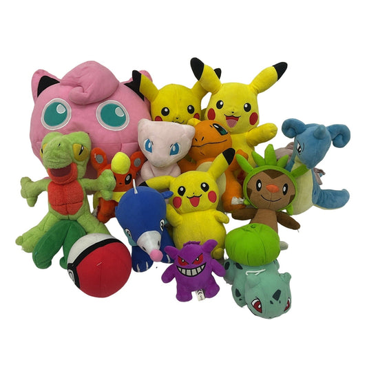 4 lb LOT Pokemon Pikachu Jiggly Puff Mew Plushies Toys - Warehouse Toys