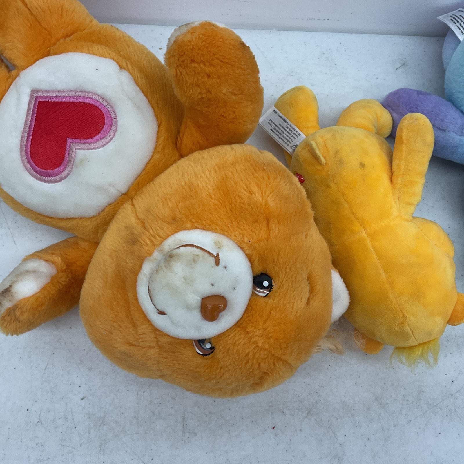 4+ LB Mixed Lot New & Vintage Care Bears Stuffed Animals Plush Toys Preowned - Warehouse Toys