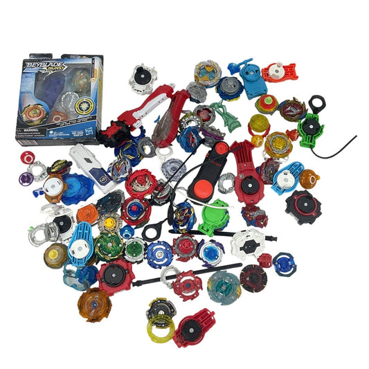 5+ LB Mixed Lot Beyblades Spinning Tops Anime Toys Various Parts Pre - Owned - Warehouse Toys