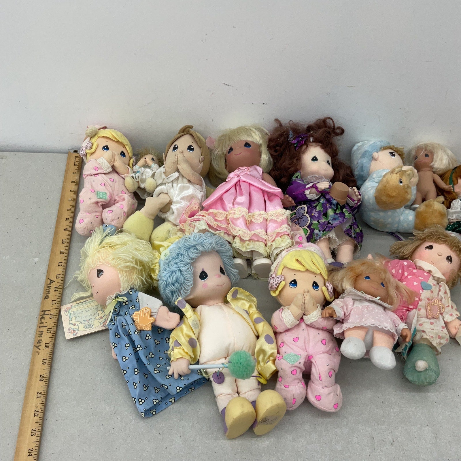 5 lbs Precious Moments Preowned Mixed Plush Play Baby Dolls Christian Toys LOT - Warehouse Toys