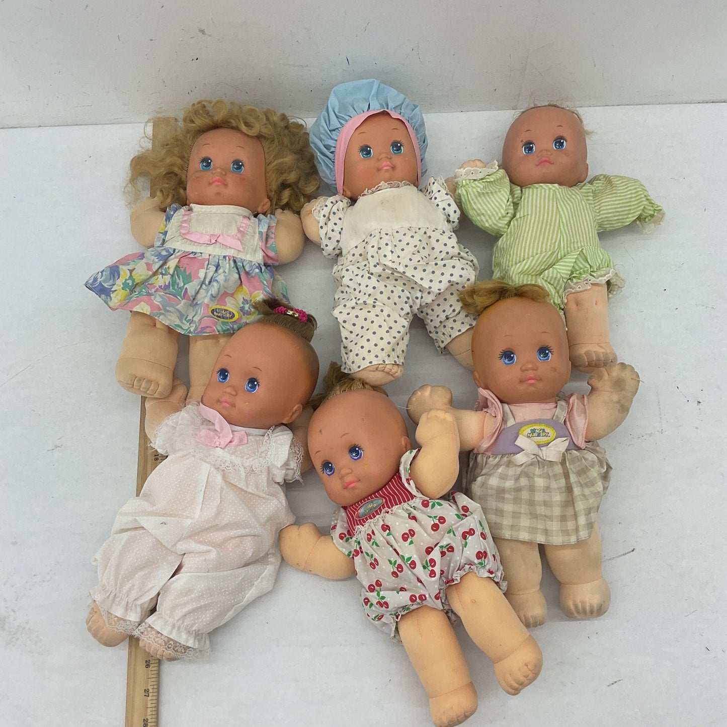 5 lbs Vintage Mattel Magic Nursery & Others Baby Play Dolls Preowned LOT 80s 90s - Warehouse Toys