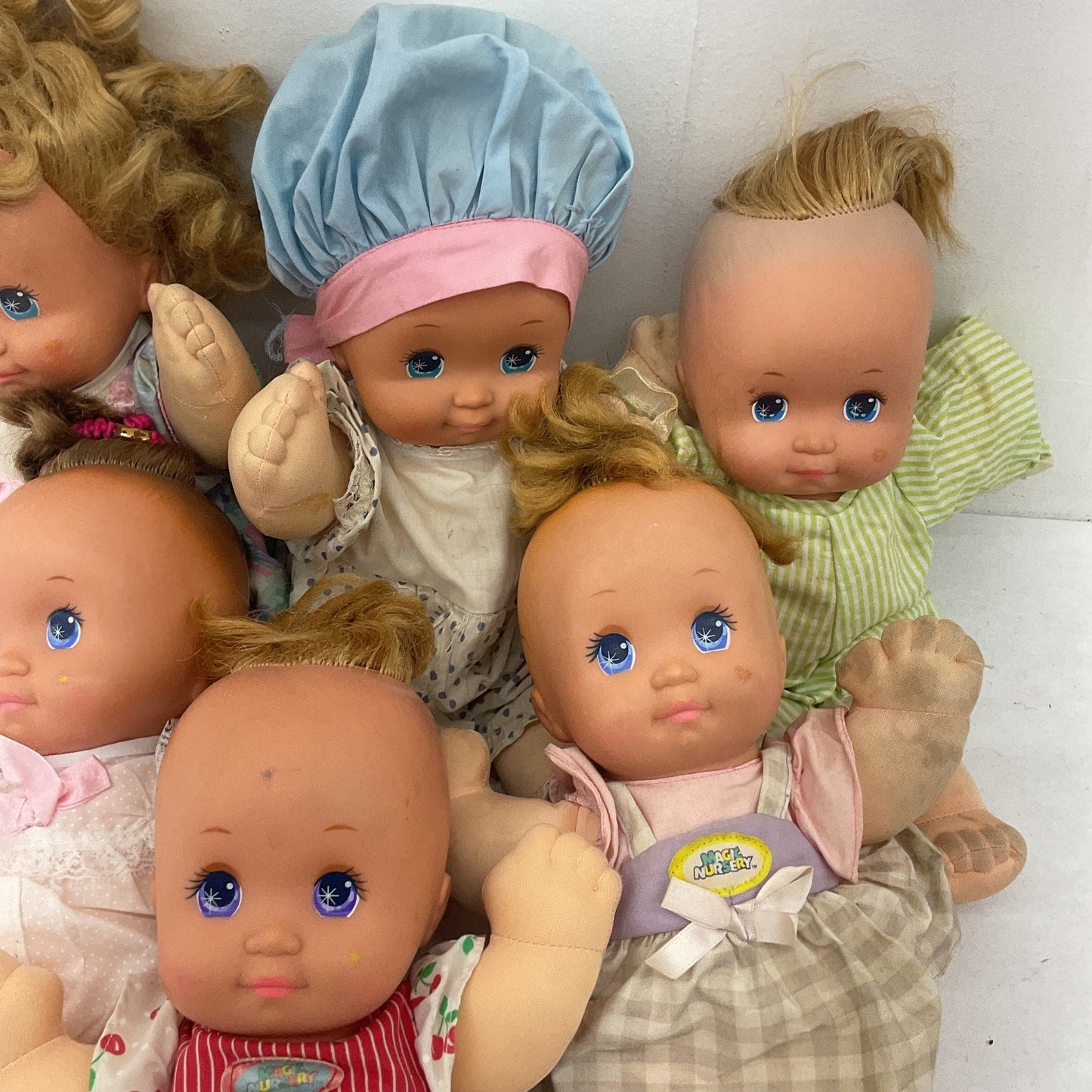 5 lbs Vintage Mattel Magic Nursery & Others Baby Play Dolls Preowned LOT 80s 90s - Warehouse Toys