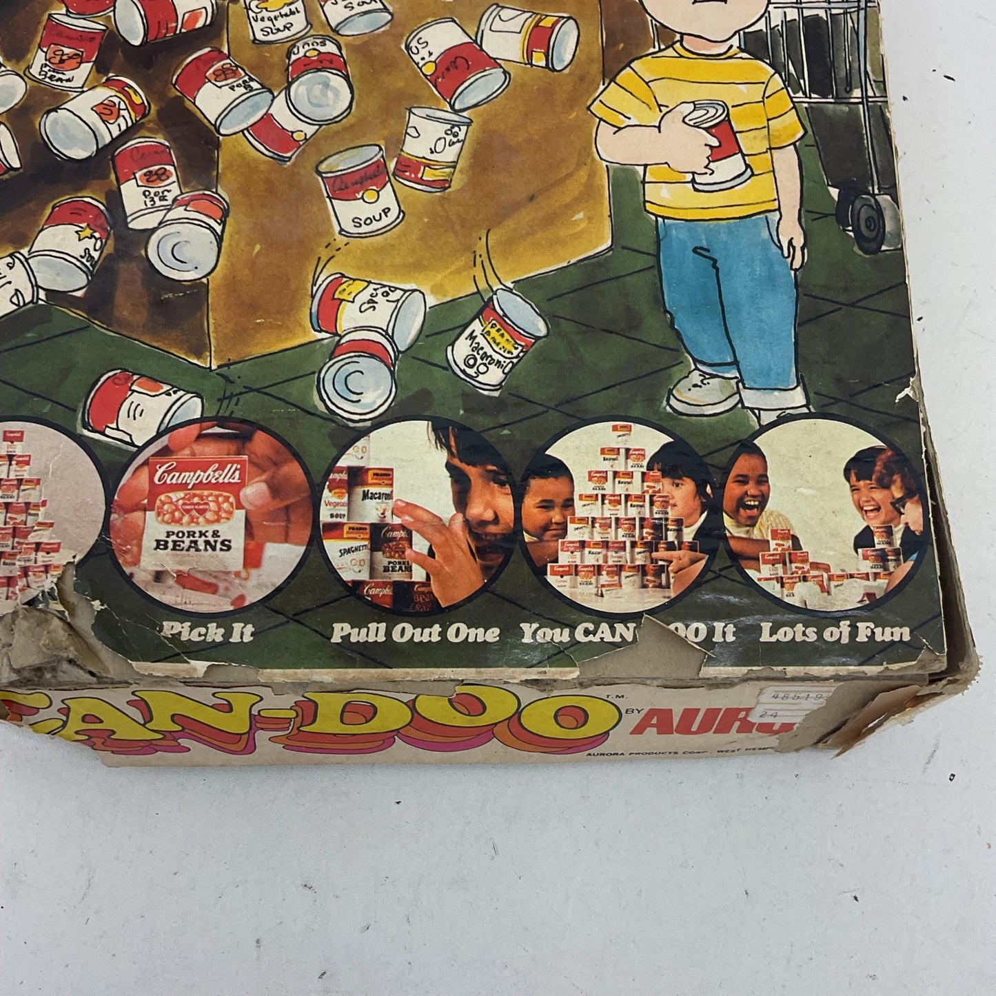 Aurora Vintage Board Game Can-Doo Campbell's Soup Cans Preowned Toy 1970s