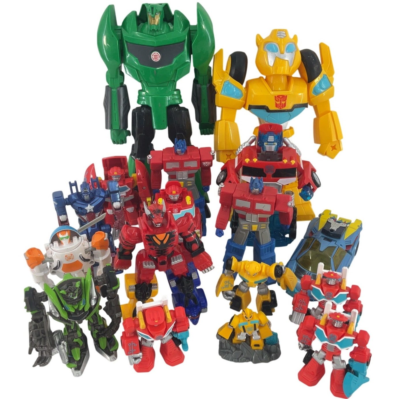 5lb Mixed Lot Hasbro Modern Transformers Rescue Bots Action Figure Toys Preowned - Warehouse Toys