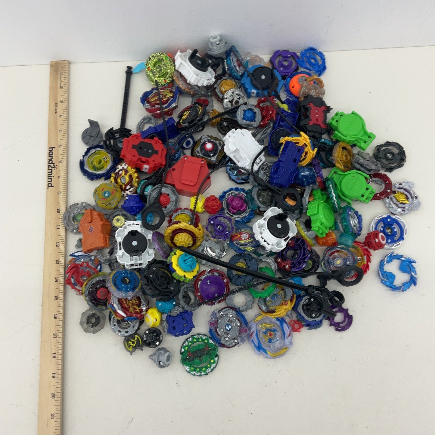 6 lbs LOT Preowned Beyblades Action Figure Collection Toy Figures Parts Accessor - Warehouse Toys