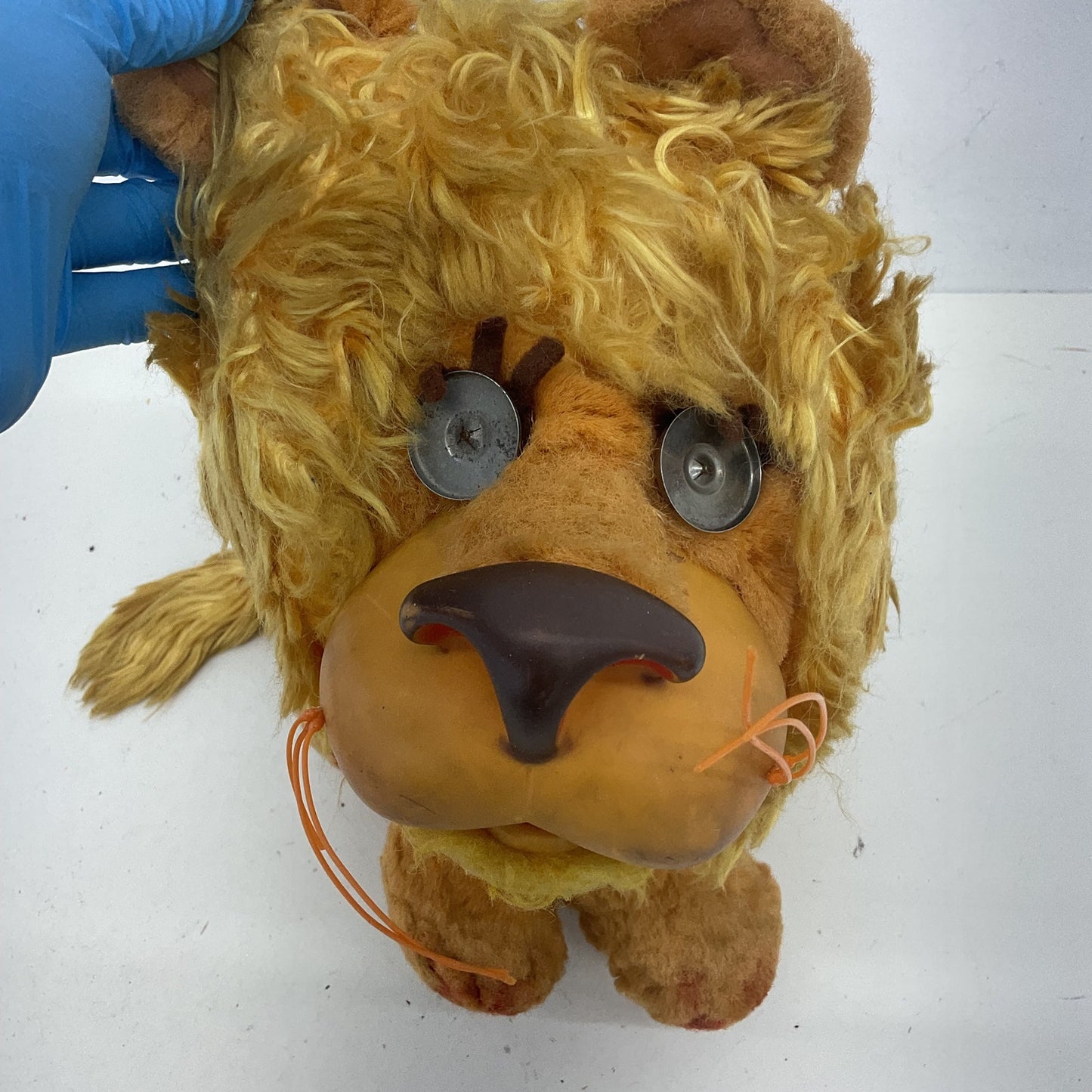 Vintage 1962 Mattel "Larry The Talking Lion" Pull String Plush NEEDS REPAIR