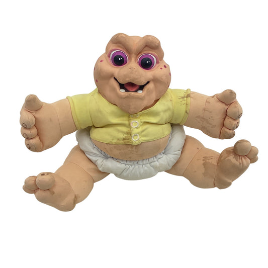 1991 Hasbro Dinosaurs Jim Henson Talking Baby Sinclair Vintage Plush Doll AS IS