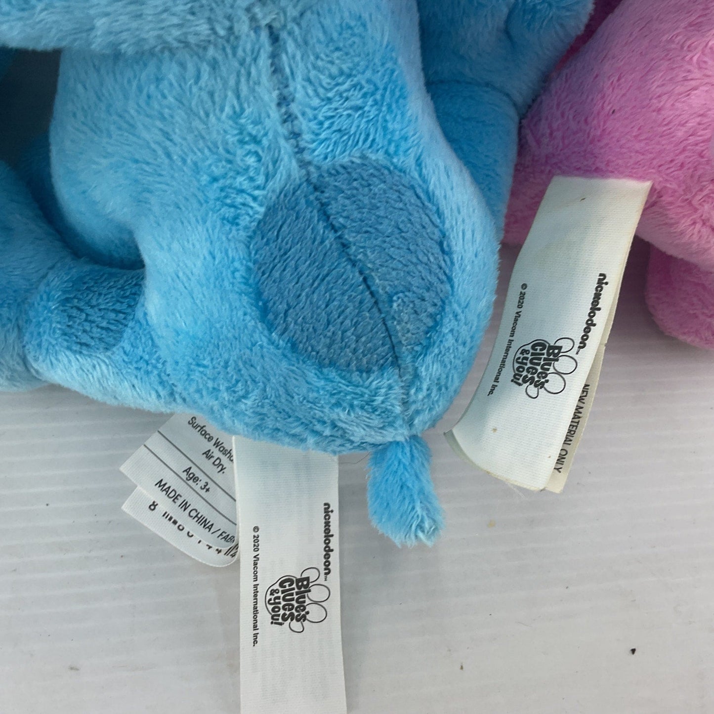 7lbs Lot Nickelodeon Blue’s Clues Magenta Dogs Plush Stuffed Animals Preowned - Warehouse Toys