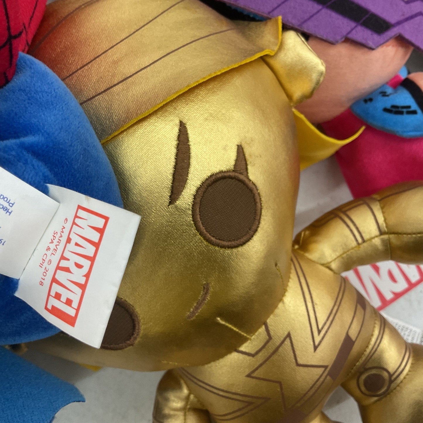 8+ LB Mixed Lot Marvel DC Super Hero Plush Stuffed Toys Batman Hulk Pre - Owned - Warehouse Toys