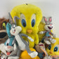 8+ LBs Lot Vintage Looney Tunes Plush Stuffed Animals Bugs Taz Tweety Pre - Owned - Warehouse Toys