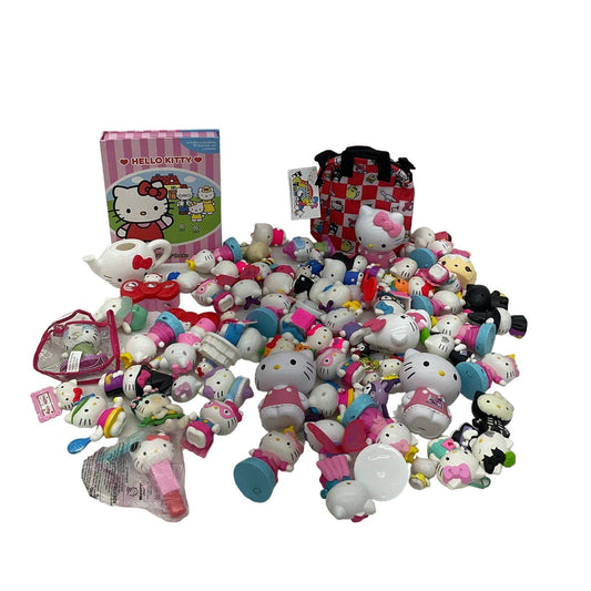 8 lbs Preowned LOT Sanrio Hello Kitty Toy Figures Cake Toppers Happy Meal Toys - Warehouse Toys