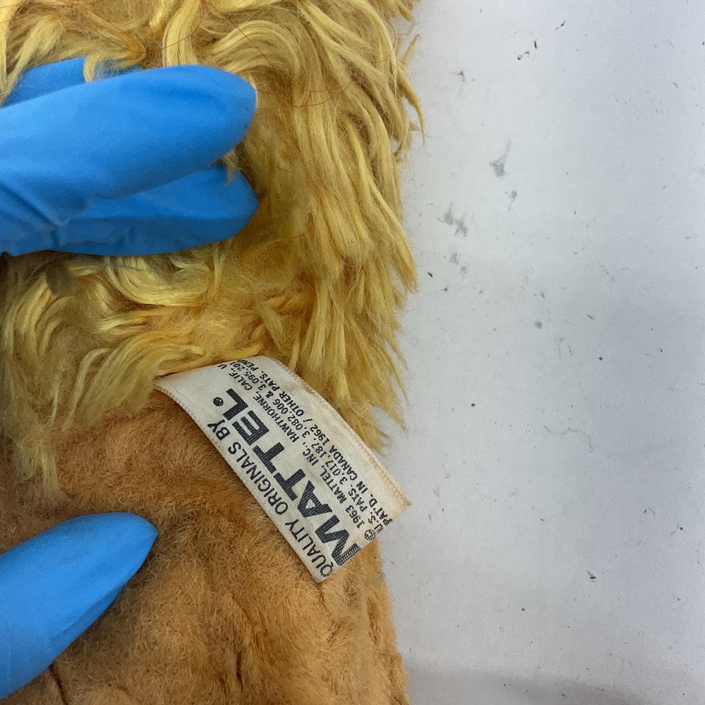 Vintage 1962 Mattel "Larry The Talking Lion" Pull String Plush NEEDS REPAIR