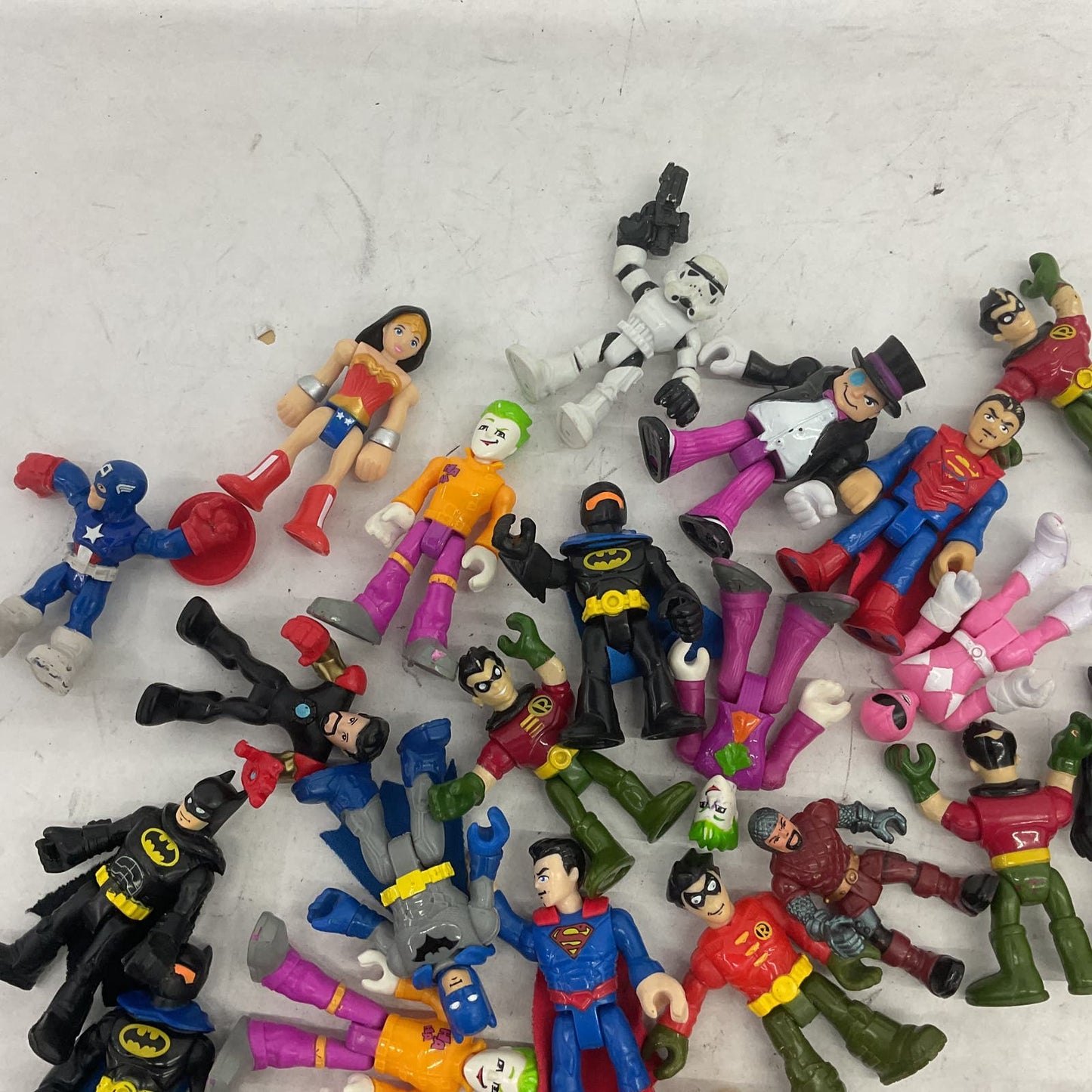 9 Pounds Imaginext Multicolor Action Figure Marvel DC Figures Lot - Warehouse Toys