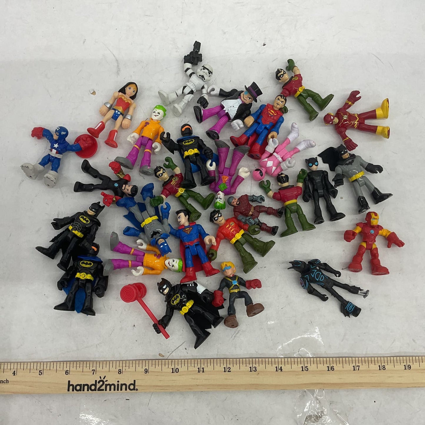 9 Pounds Imaginext Multicolor Action Figure Marvel DC Figures Lot - Warehouse Toys