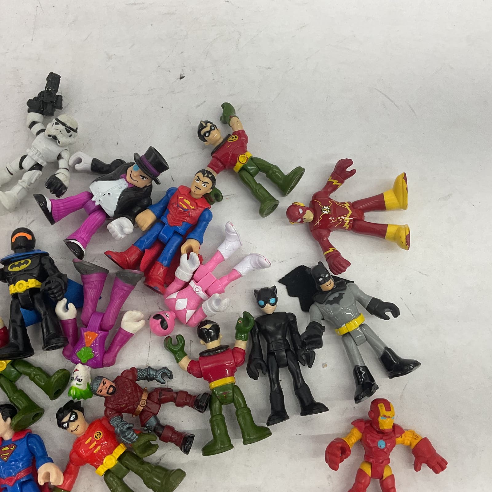 9 Pounds Imaginext Multicolor Action Figure Marvel DC Figures Lot - Warehouse Toys