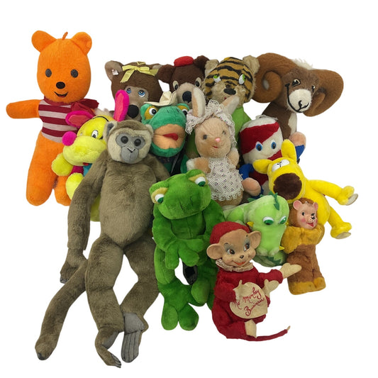 Vintage Novelty Plush Dolls Mix 12 lb Rushton Star Creation Monkey Business Vday