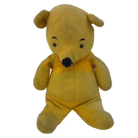 Vintage 1960s Large GUND Yellow Disney Winnie the Pooh Bear Plush Doll AS IS