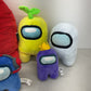 Among Us Video Game Character Plush Dolls Preowned LOT Pink Red Yellow Blue - Warehouse Toys