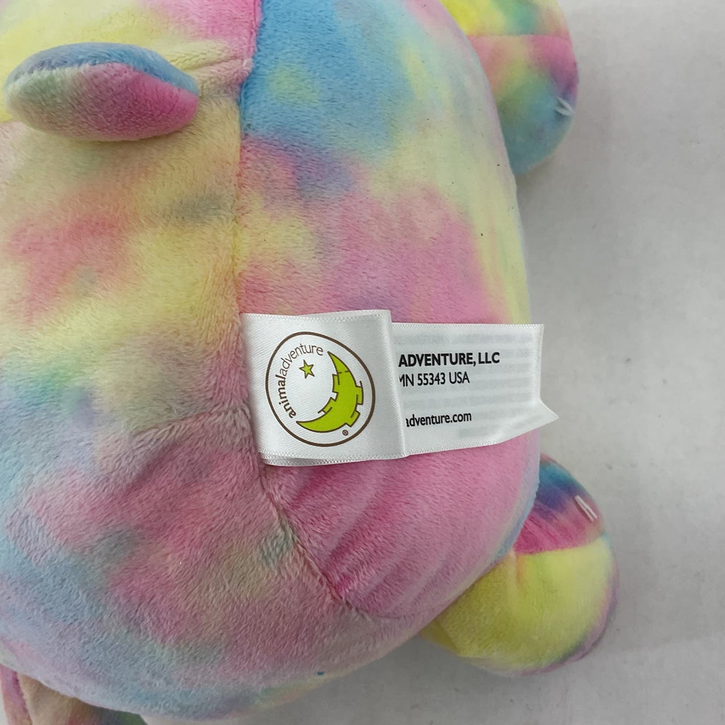 Animal Adventure Multicolor Stuffed Animal Toy Tie Dye Bear - Warehouse Toys