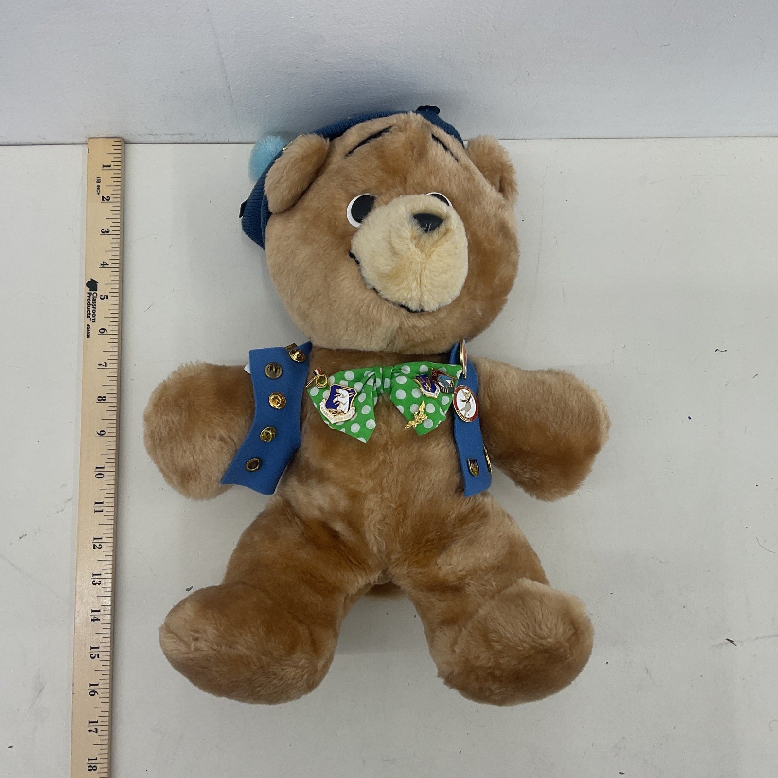 Animal Fair Brown Stuffed Animal - Preowned Vintage 1970s Ted E Bear Brown Plush - Warehouse Toys