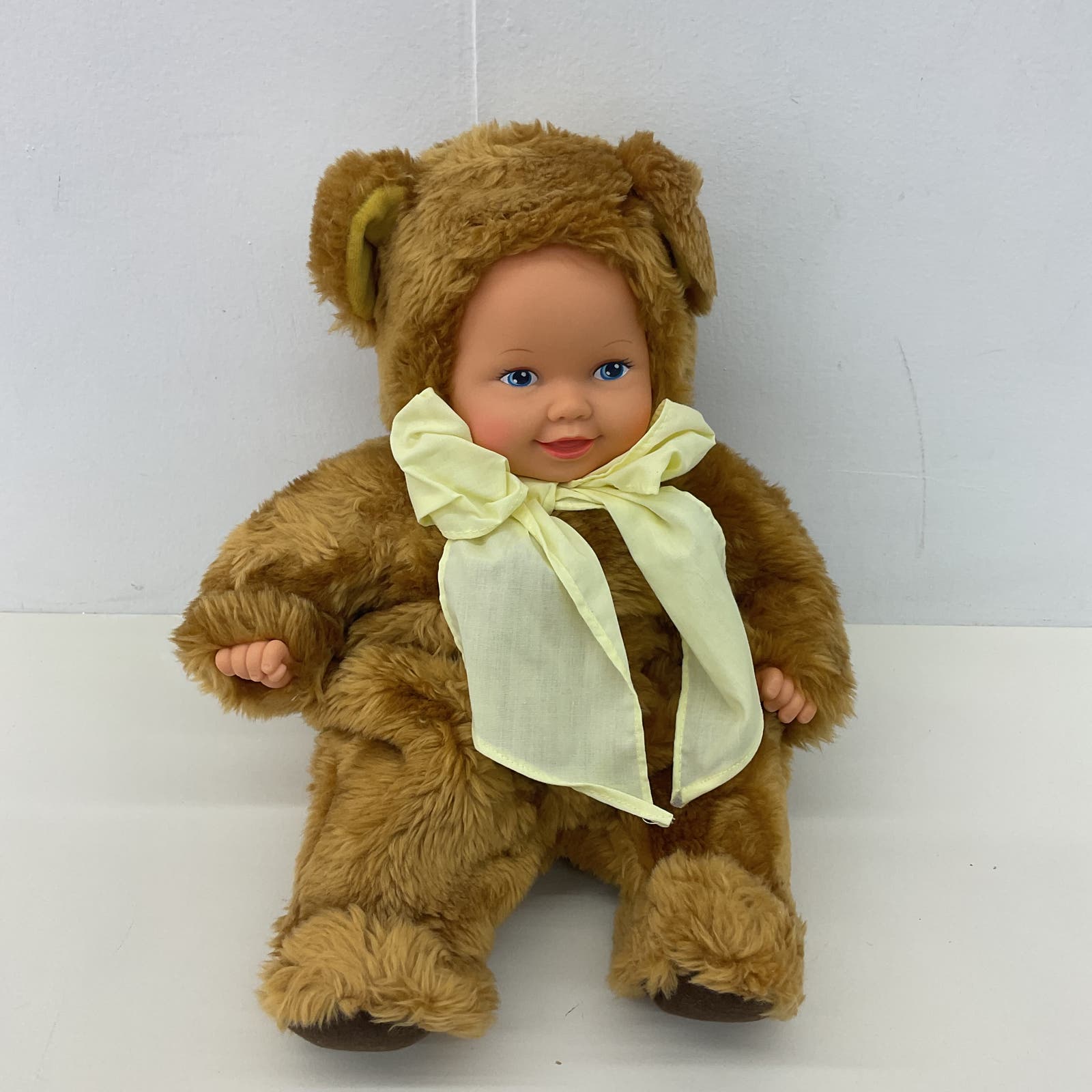 Anne Geddes Soft Fluffy Brown Teddy Bear Themed Baby Doll Plush Stuffed Toy - Warehouse Toys