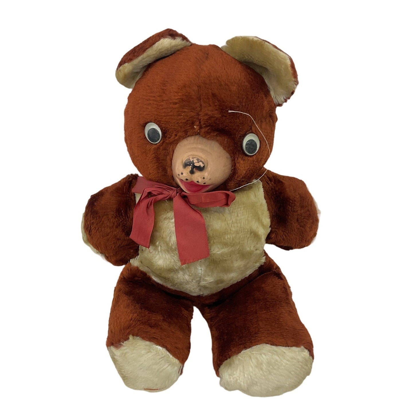 Antique Prize Novelty Prize Wind Up Lullaby Teddy Bear Plush Doll AS IS - Warehouse Toys