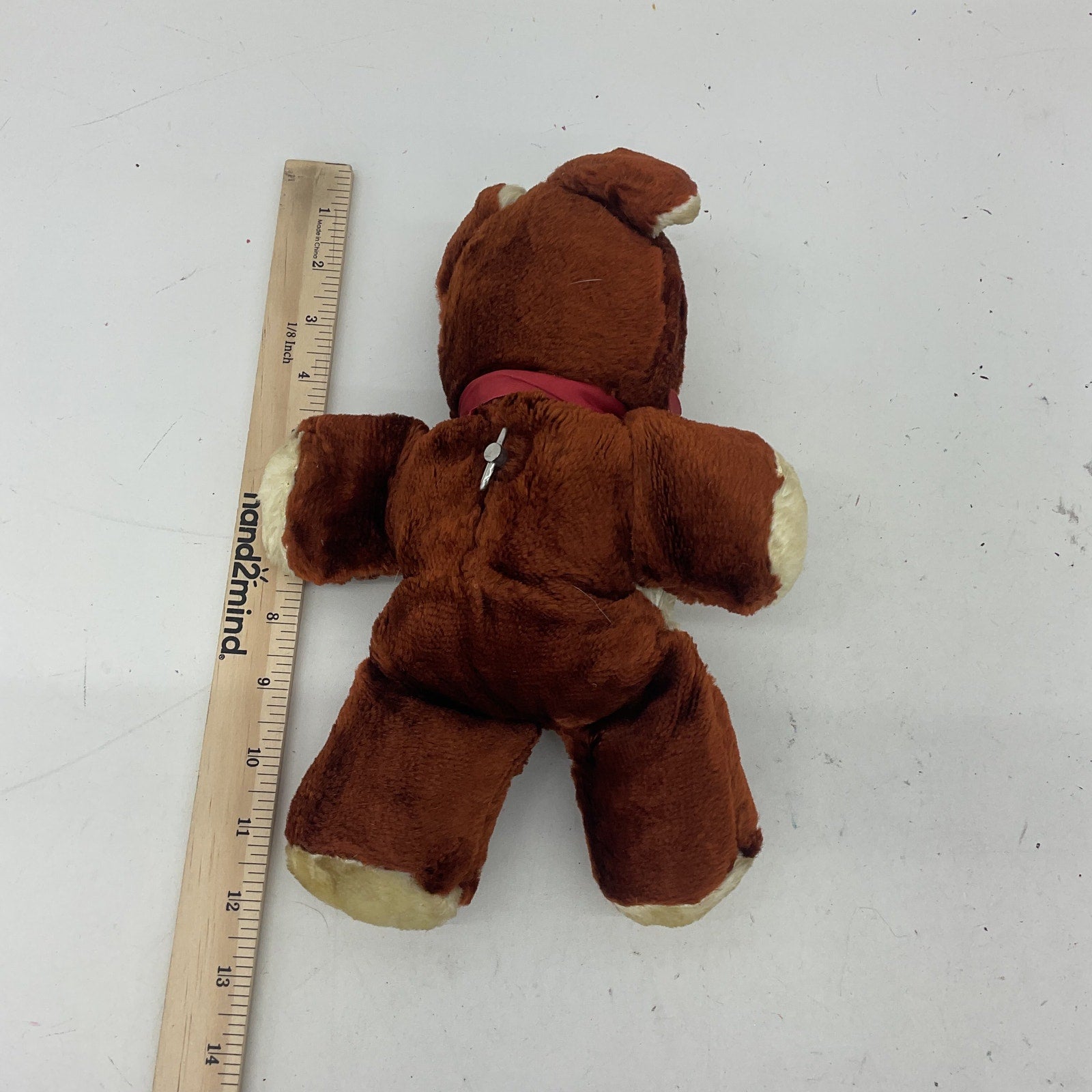 Antique Prize Novelty Prize Wind Up Lullaby Teddy Bear Plush Doll AS IS - Warehouse Toys