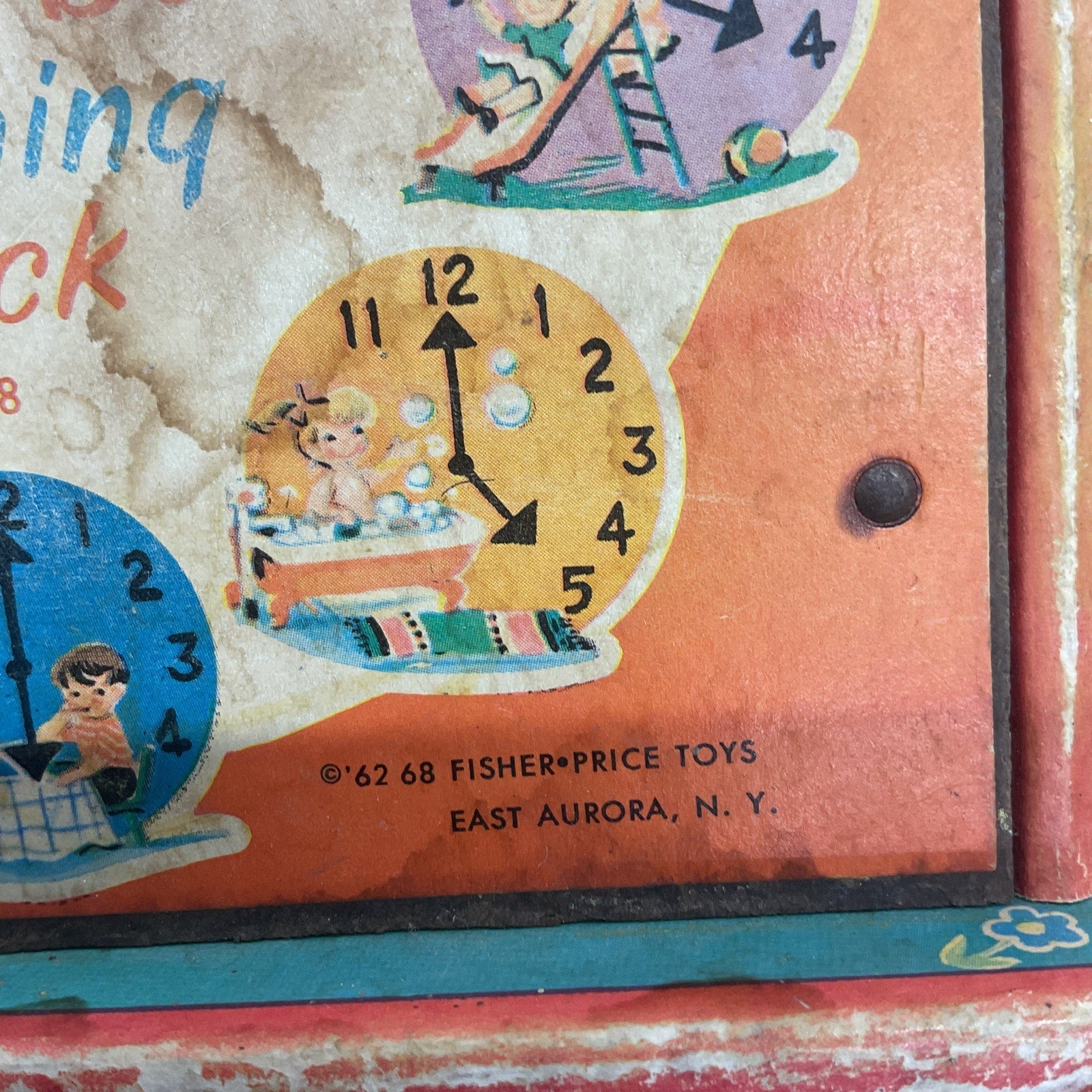 Antique & Vintage Childhood Classic Toys Fisher Price Puppet Clock Clown Books - Warehouse Toys