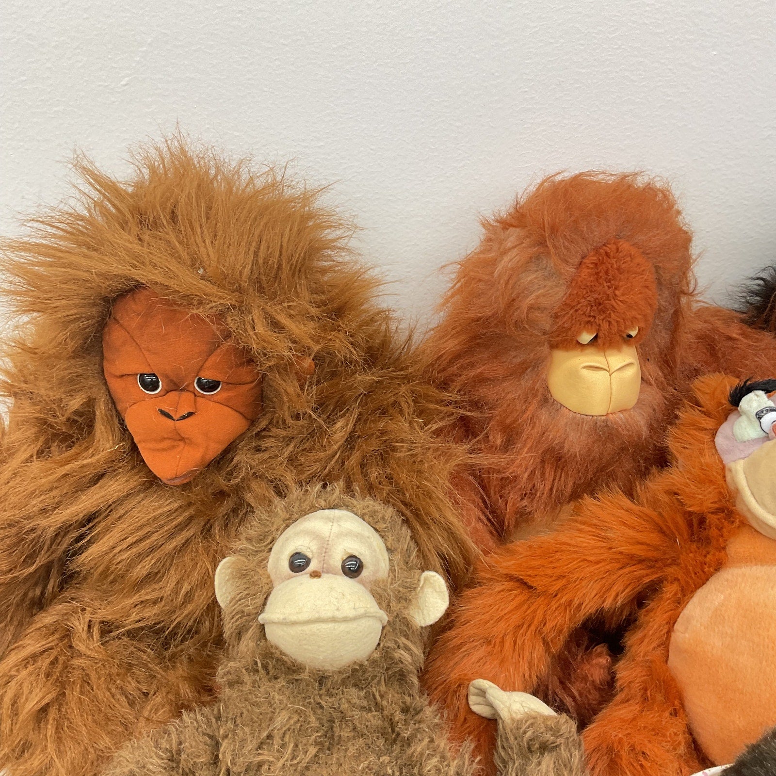 Apes Chimps Monkeys Orangutans Stuffed Animals Folkmanis Puppet LOT Preowned - Warehouse Toys