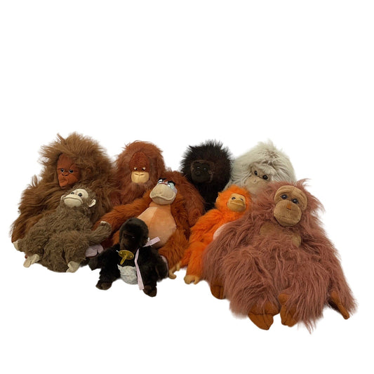 Apes Chimps Monkeys Orangutans Stuffed Animals Folkmanis Puppet LOT Preowned - Warehouse Toys