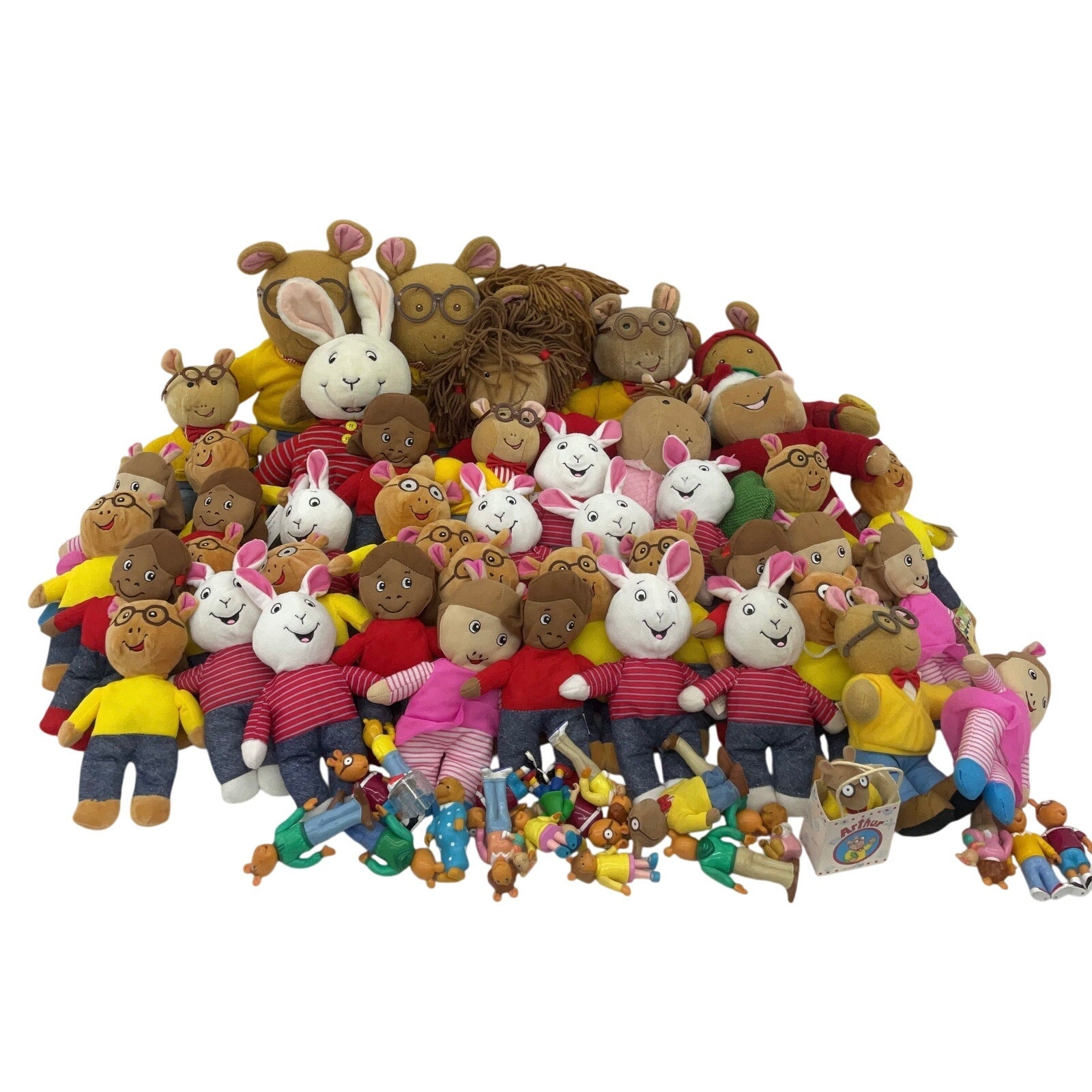 Arthur Read Characters Preowned Mixed LOT Plush Dolls Stuffed 12 lbs D.W. Buster - Warehouse Toys