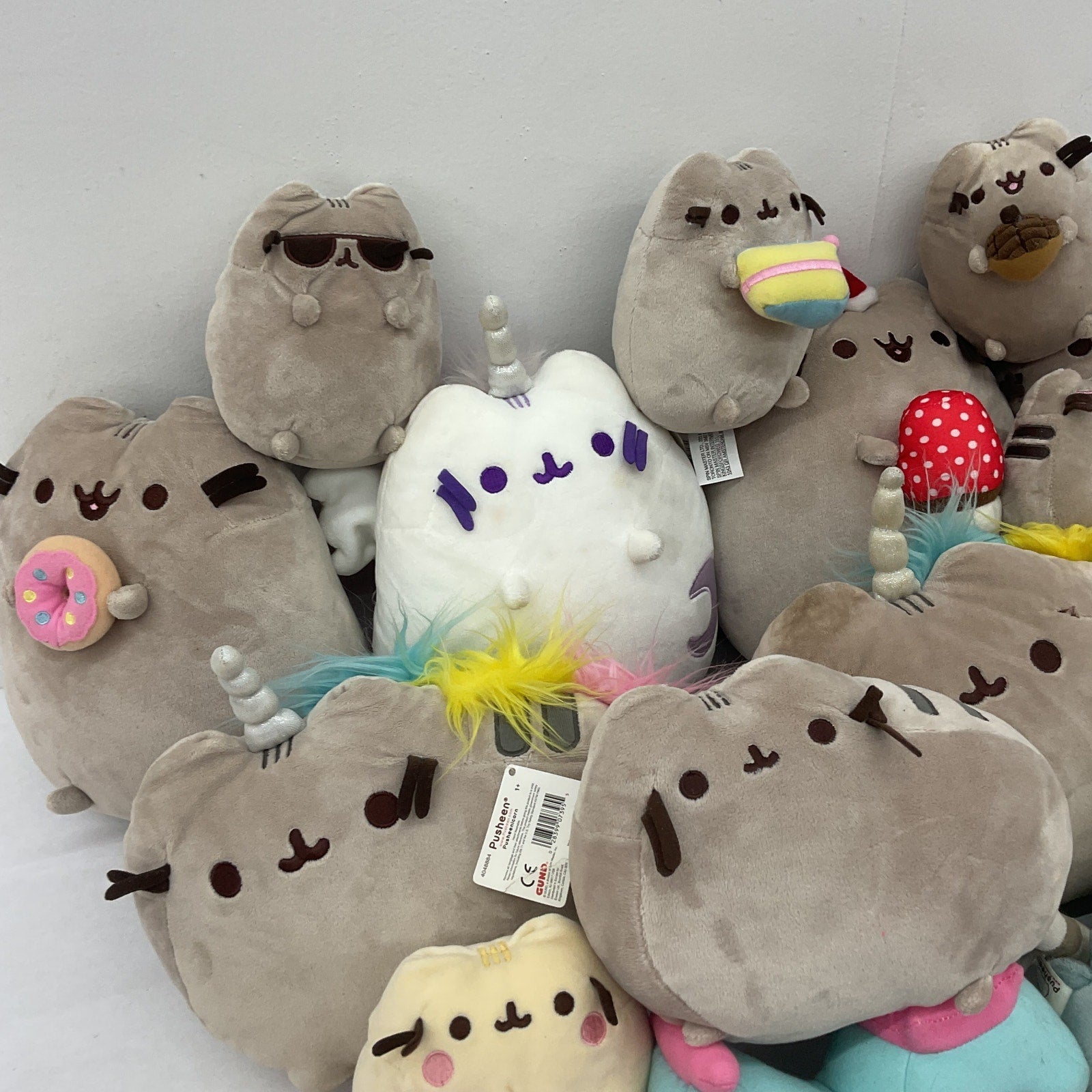 Assorted Designs Preowned Pusheen the Cat Kitty Plush Doll Stuffed LOT CUTE Soft - Warehouse Toys