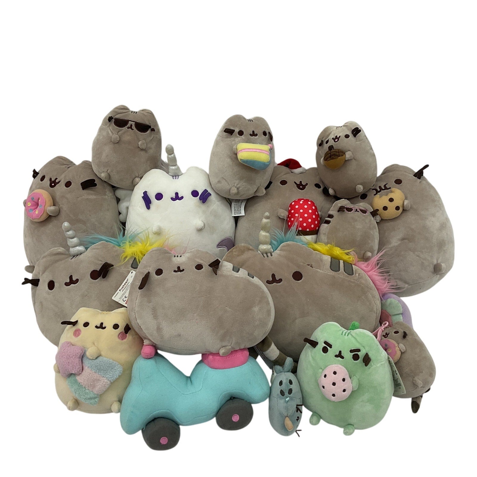 Assorted Designs Preowned Pusheen the Cat Kitty Plush Doll Stuffed LOT CUTE Soft - Warehouse Toys