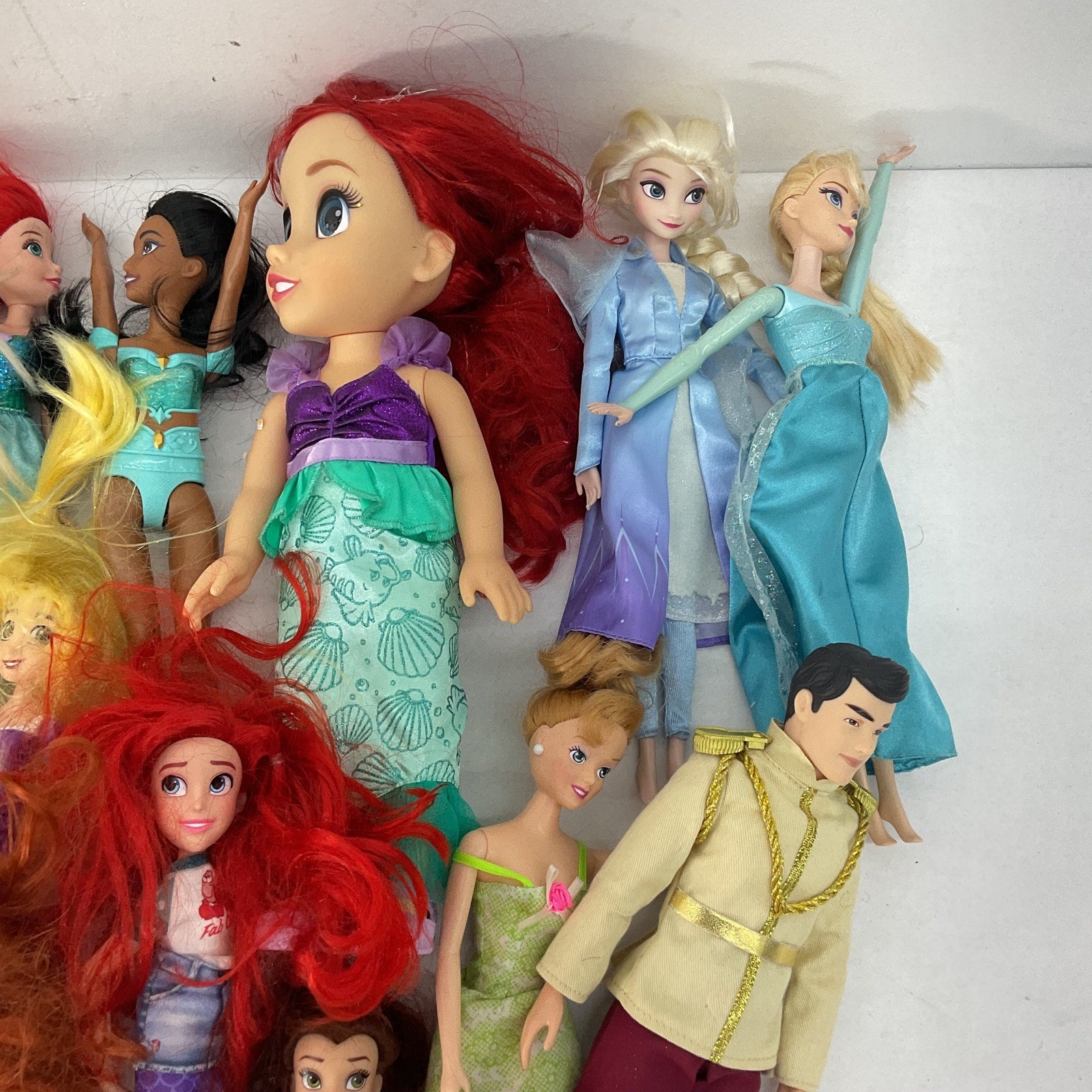 Assorted Disney Princess Dolls Figures Lot The Little Mermaid + More - Warehouse Toys