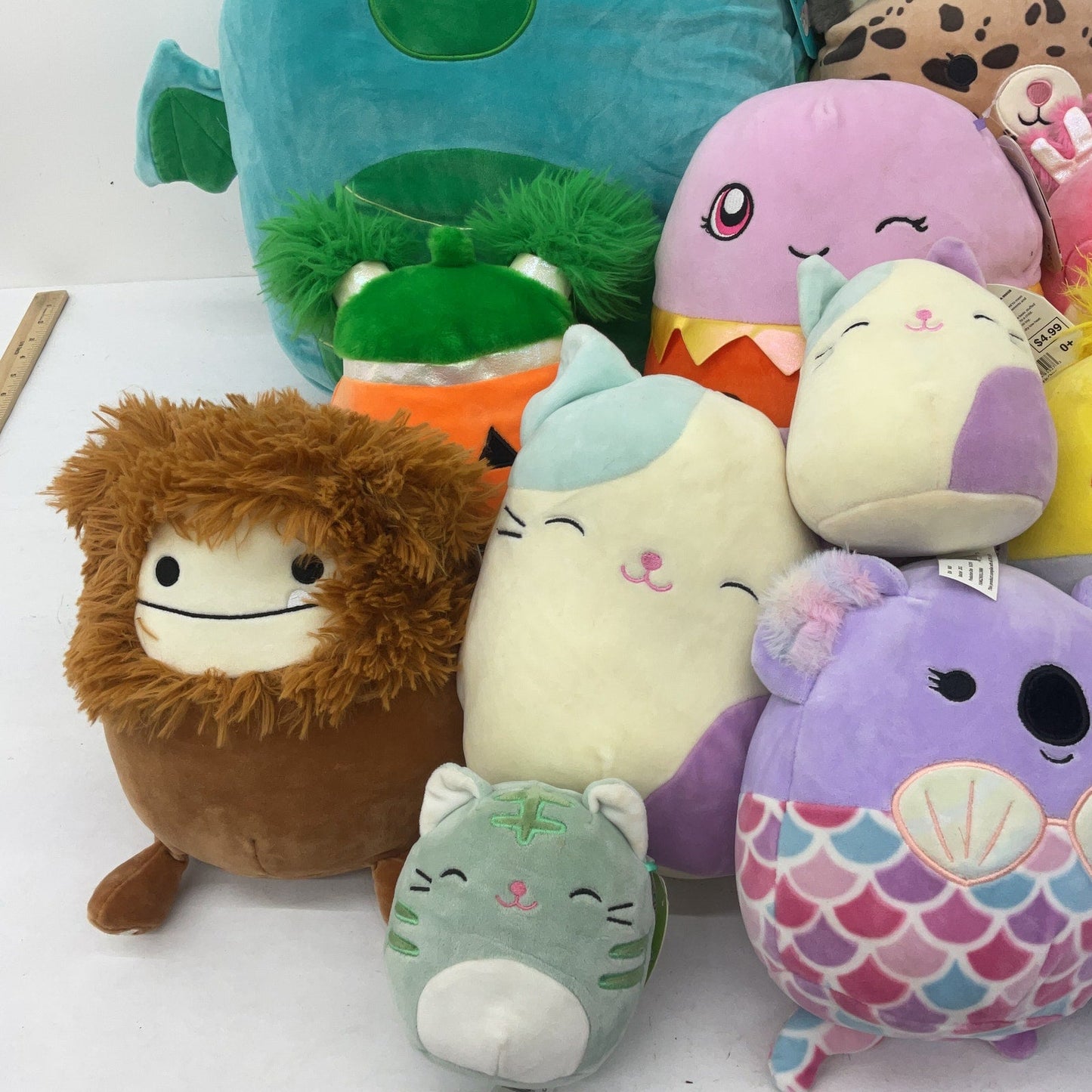 Assorted Mix LOT 12 lbs Squishmallow Soft Character Plush Stuffed Toys Preowned - Warehouse Toys