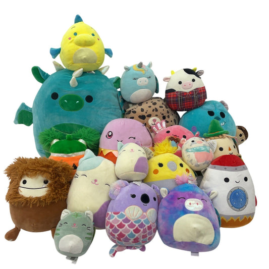 Assorted Mix LOT 12 lbs Squishmallow Soft Character Plush Stuffed Toys Preowned - Warehouse Toys