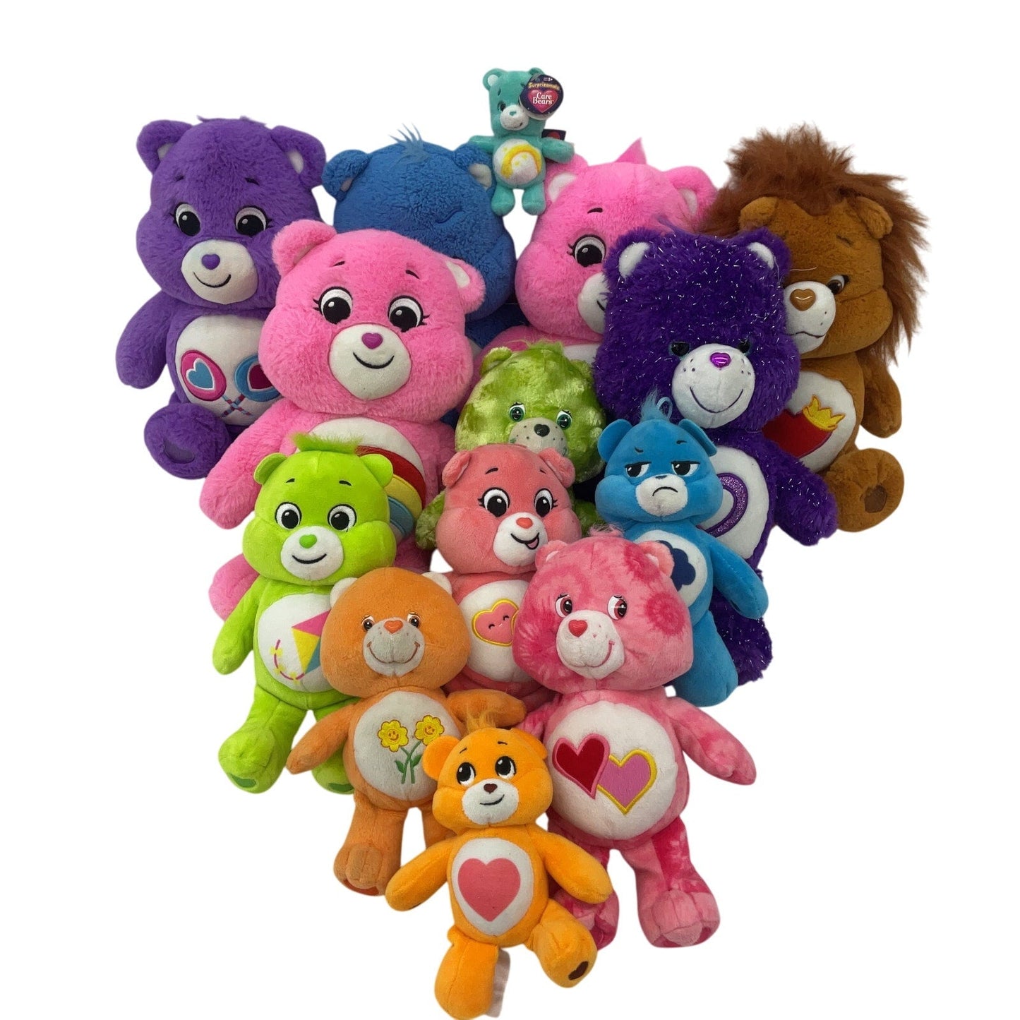 Assorted Mix LOT 5 lbs Care Bears Character Plush Dolls Stuffed Animals Preowned - Warehouse Toys