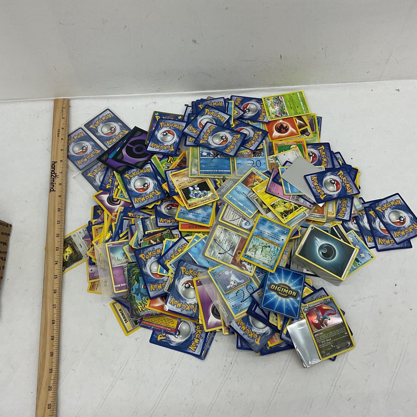 Assorted Mixed Pokemon TCG Digimon Collectible Playing Trading Cards Preowned - Warehouse Toys