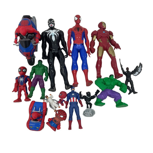 Assorted Mixed Used Marvel Spiderman Action Figures Toys Cake Toppers - Warehouse Toys