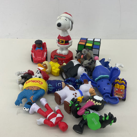 Assorted Small Toy Figures Happy Meal Snoopy Cookie Monster PJ Masks Paw Patrol - Warehouse Toys