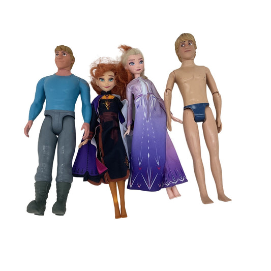 Disney Frozen Prince Princess Play Fashion Dolls Preowned LOT