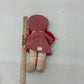 Vintage Etone 1981 Red Haired Rag Dolly Plush Doll in Cherry Gingham Dress CUTE!