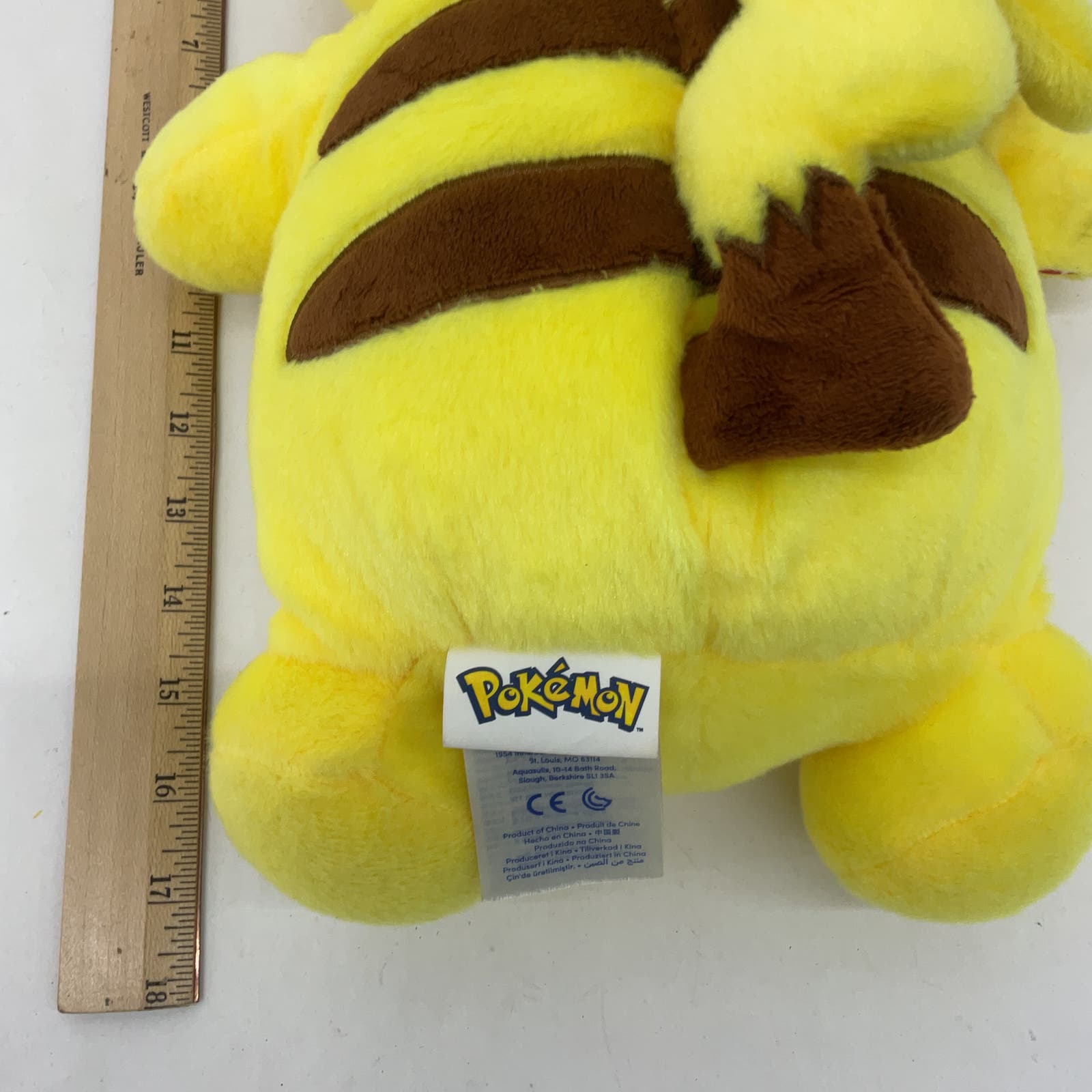 BABW Build A Bear Workshop Pokemon Soft Cuddly Pikachu Plush Doll Toy Stuffed - Warehouse Toys