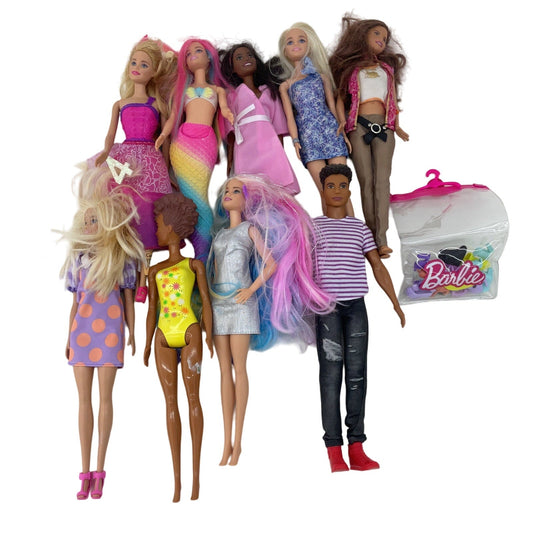 Barbie Ken Mattel Multicolor Preowned Fashion Doll, Plastic Toy Lot - Warehouse Toys