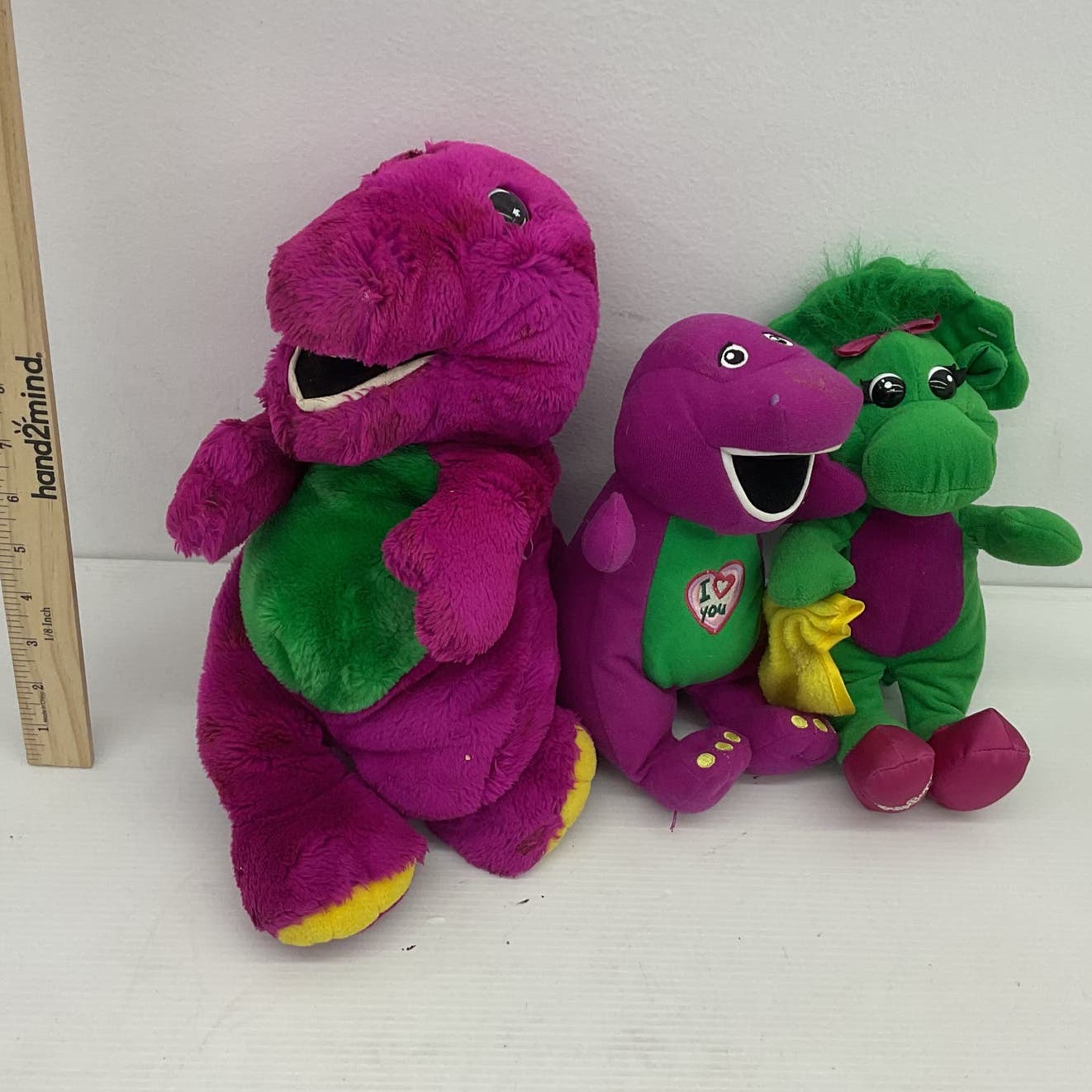 Barney Purple Dinosaur Baby Bop Stuffed Animal Plush Toy Lot - Warehouse Toys