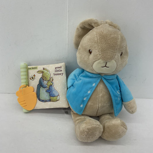 Beatrix Potter Peter Rabbit Stuffed Animal - Brown Plush Storybook Toy - Warehouse Toys