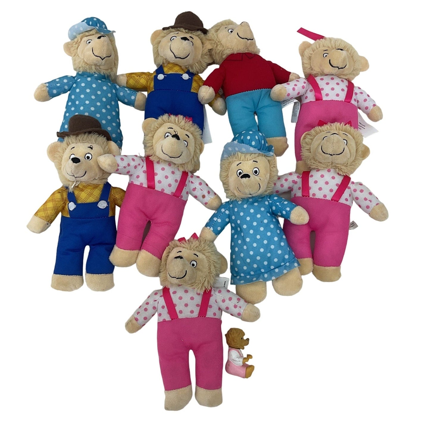 Berenstain Bears Family Character Plush Dolls Sister Brother Mama Papa Bear - Warehouse Toys