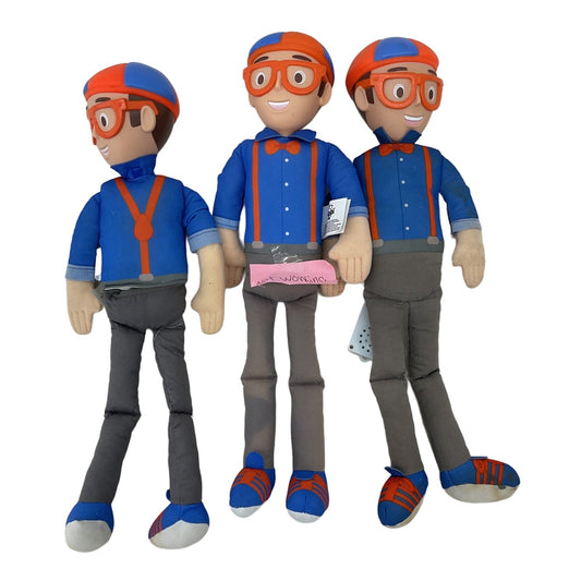 Blippi Preowned LOT of 3 Plush Talking Dolls SOLD AS IS - Warehouse Toys